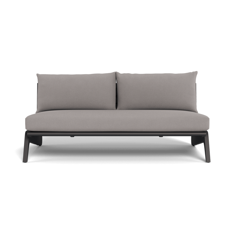 MLB Aluminum 2 Seat Armless Sofa
