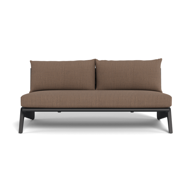MLB Aluminum 2 Seat Armless Sofa