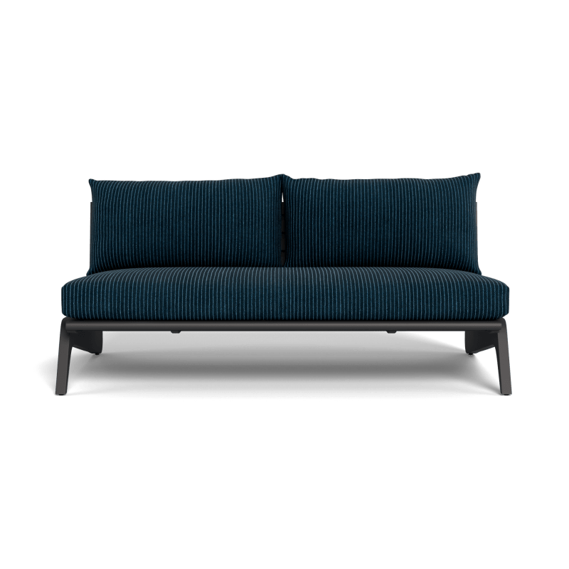 MLB Aluminum 2 Seat Armless Sofa