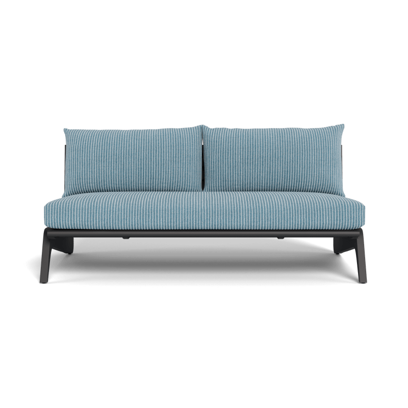 MLB Aluminum 2 Seat Armless Sofa