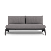 MLB Aluminum 2 Seat Armless Sofa