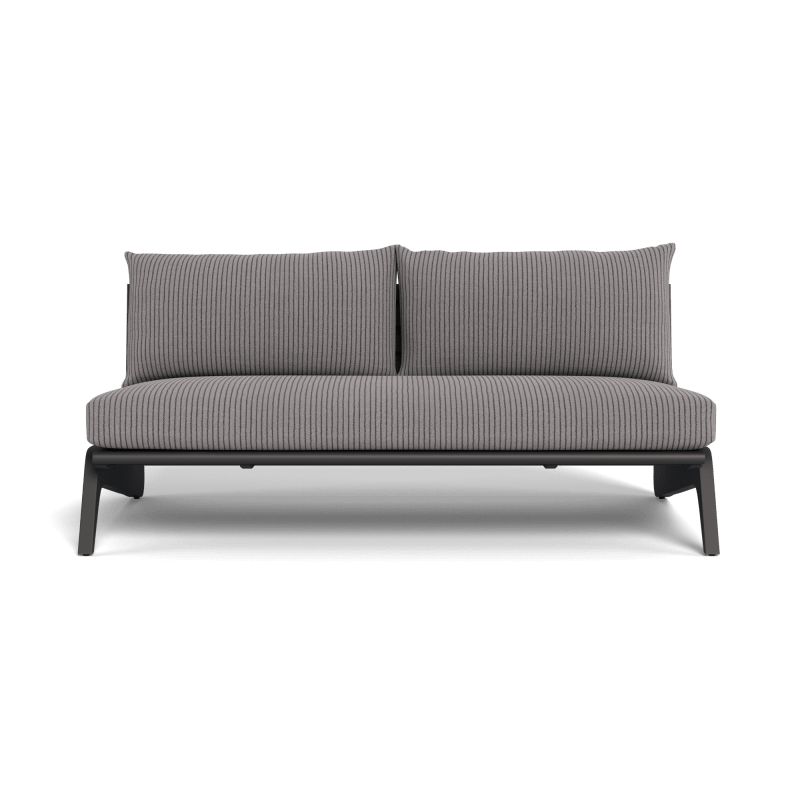 MLB Aluminum 2 Seat Armless Sofa