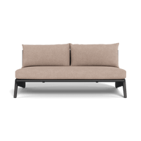 MLB Aluminum 2 Seat Armless Sofa