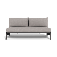 MLB Aluminum 2 Seat Armless Sofa