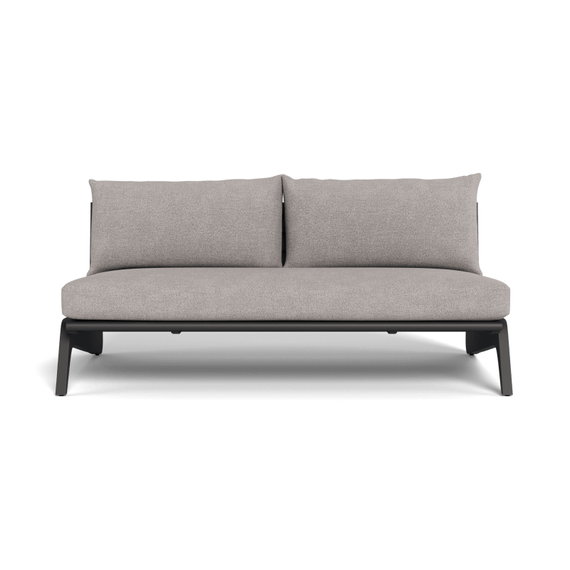 MLB Aluminum 2 Seat Armless Sofa