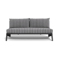 MLB Aluminum 2 Seat Armless Sofa