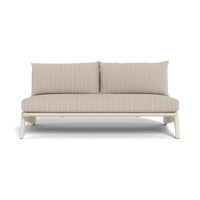 MLB Aluminum 2 Seat Armless Sofa