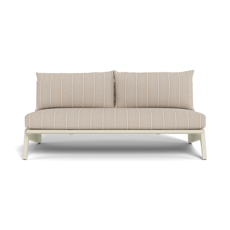 MLB Aluminum 2 Seat Armless Sofa