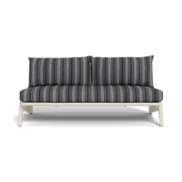 MLB Aluminum 2 Seat Armless Sofa
