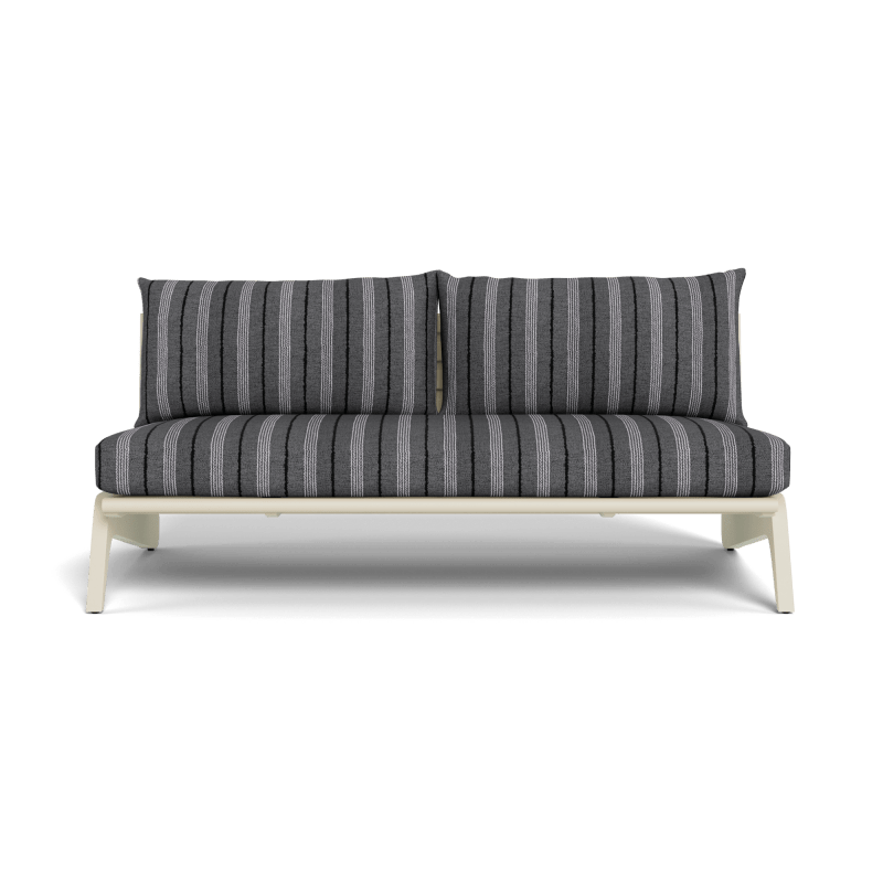 MLB Aluminum 2 Seat Armless Sofa