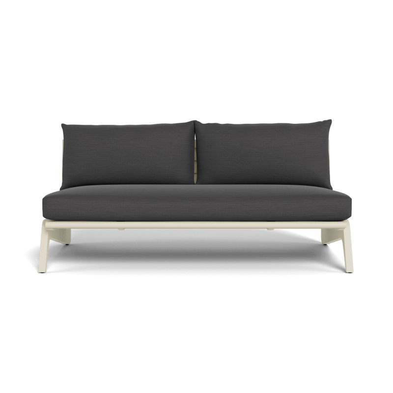 MLB Aluminum 2 Seat Armless Sofa