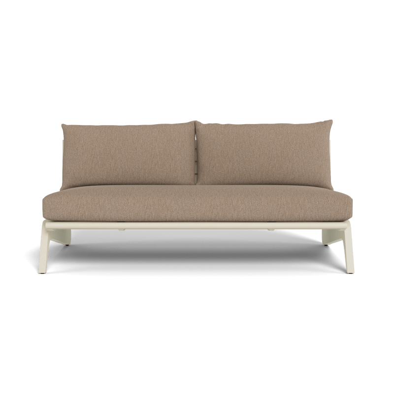 MLB Aluminum 2 Seat Armless Sofa