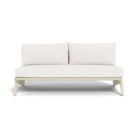MLB Aluminum 2 Seat Armless Sofa