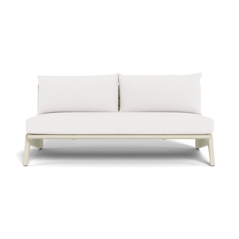 MLB Aluminum 2 Seat Armless Sofa