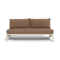 MLB Aluminum 2 Seat Armless Sofa