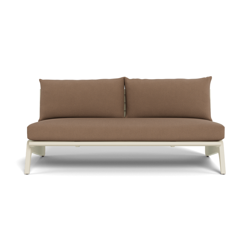 MLB Aluminum 2 Seat Armless Sofa