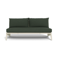 MLB Aluminum 2 Seat Armless Sofa