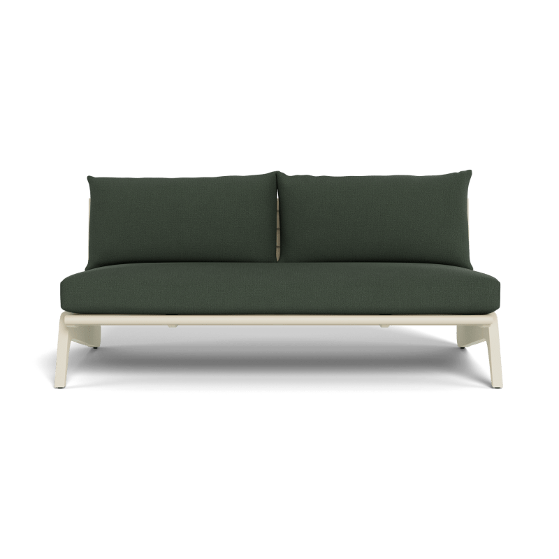 MLB Aluminum 2 Seat Armless Sofa