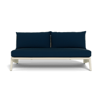 MLB Aluminum 2 Seat Armless Sofa