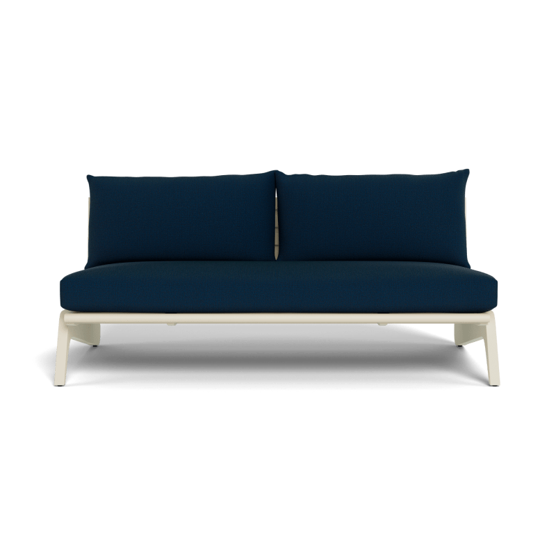 MLB Aluminum 2 Seat Armless Sofa