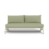 MLB Aluminum 2 Seat Armless Sofa