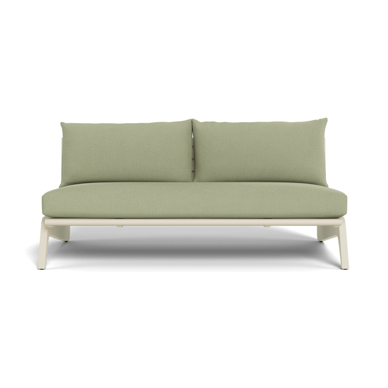 MLB Aluminum 2 Seat Armless Sofa