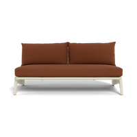 MLB Aluminum 2 Seat Armless Sofa