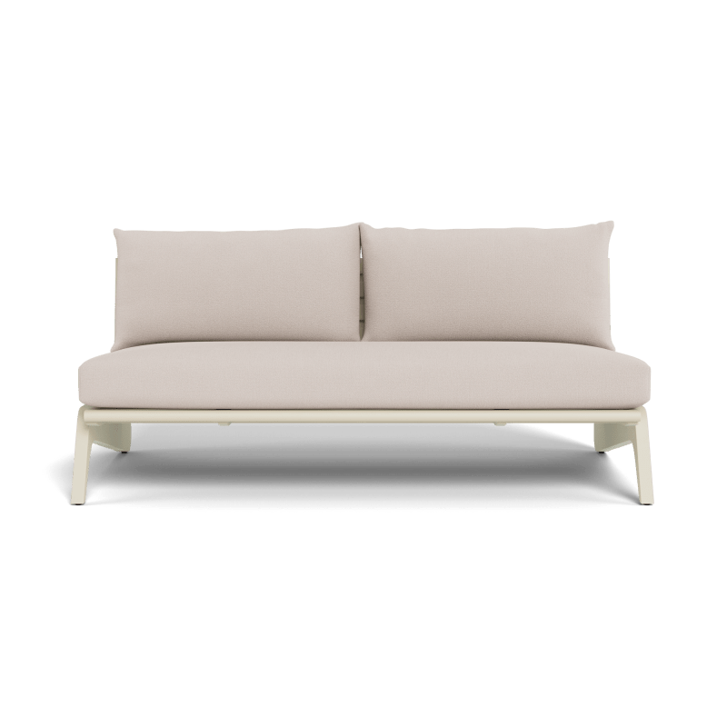MLB Aluminum 2 Seat Armless Sofa