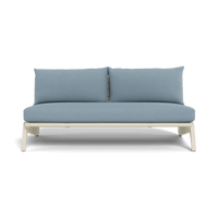 MLB Aluminum 2 Seat Armless Sofa