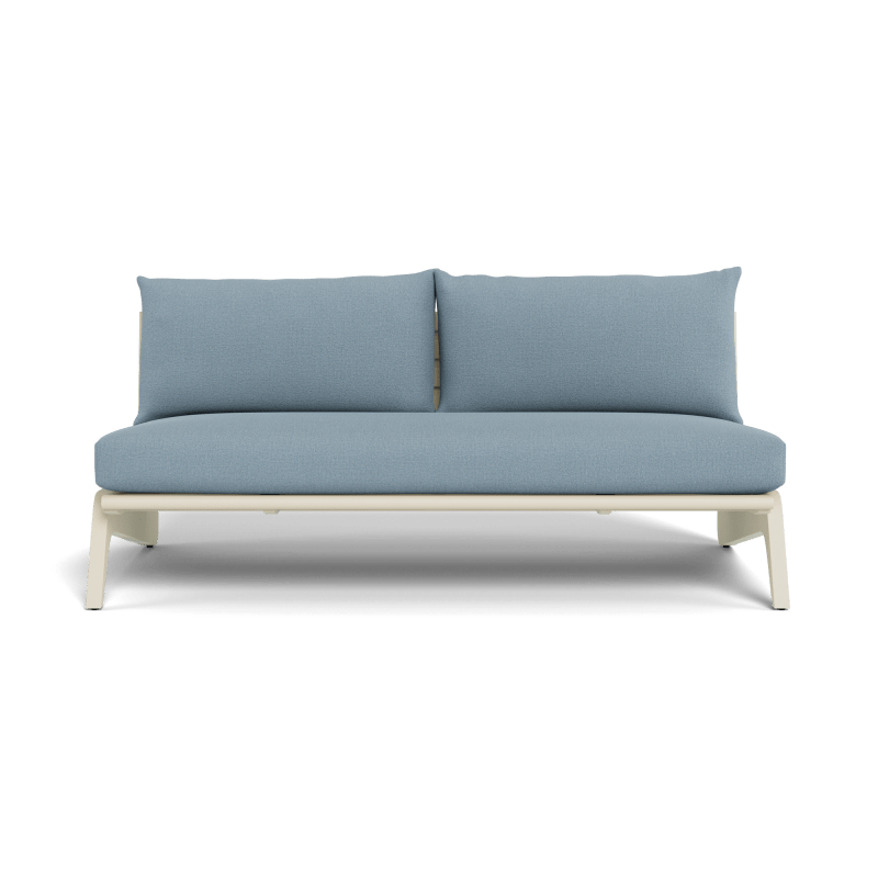 MLB Aluminum 2 Seat Armless Sofa