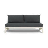 MLB Aluminum 2 Seat Armless Sofa