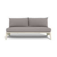 MLB Aluminum 2 Seat Armless Sofa