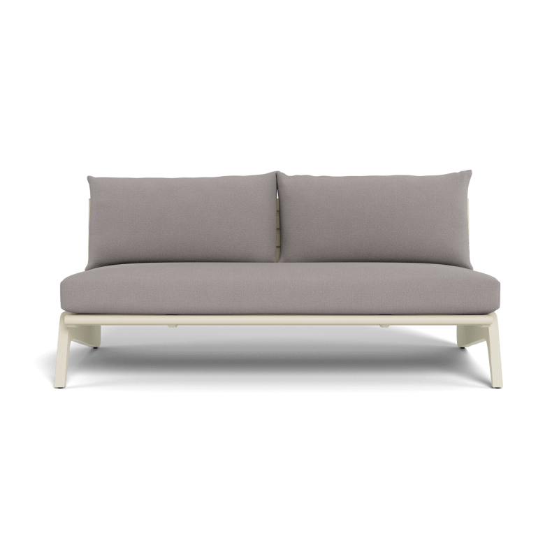 MLB Aluminum 2 Seat Armless Sofa