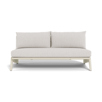 MLB Aluminum 2 Seat Armless Sofa