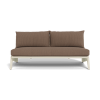 MLB Aluminum 2 Seat Armless Sofa