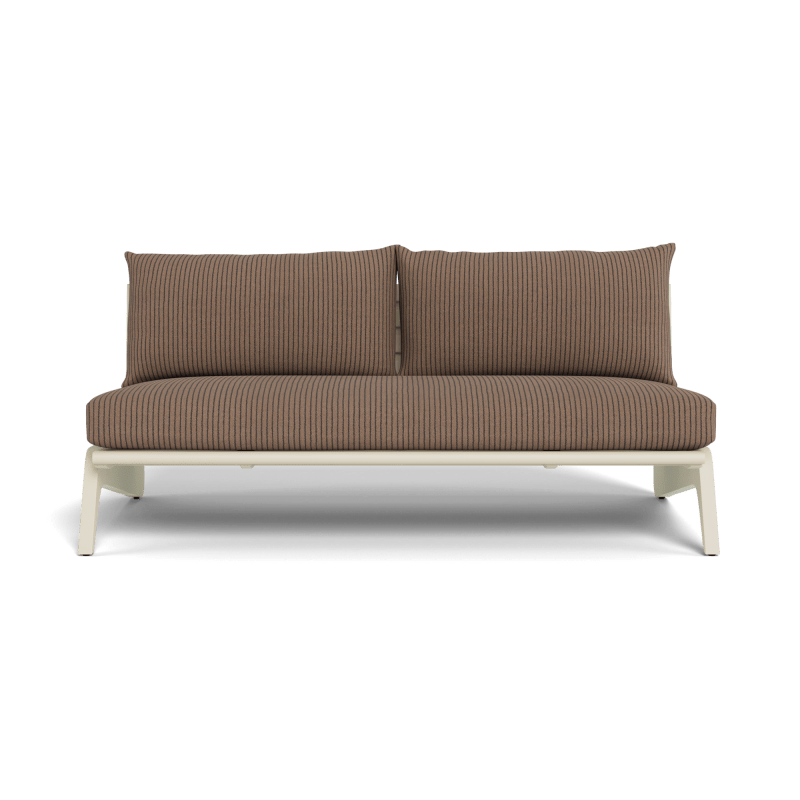 MLB Aluminum 2 Seat Armless Sofa