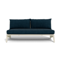 MLB Aluminum 2 Seat Armless Sofa