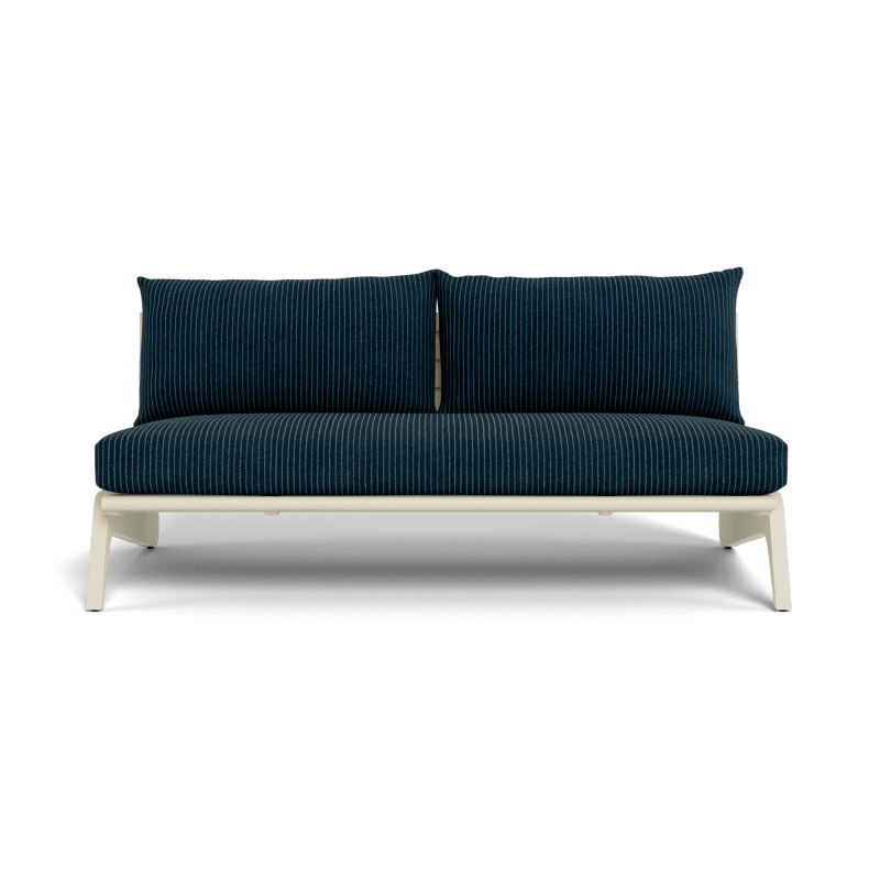 MLB Aluminum 2 Seat Armless Sofa