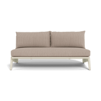 MLB Aluminum 2 Seat Armless Sofa