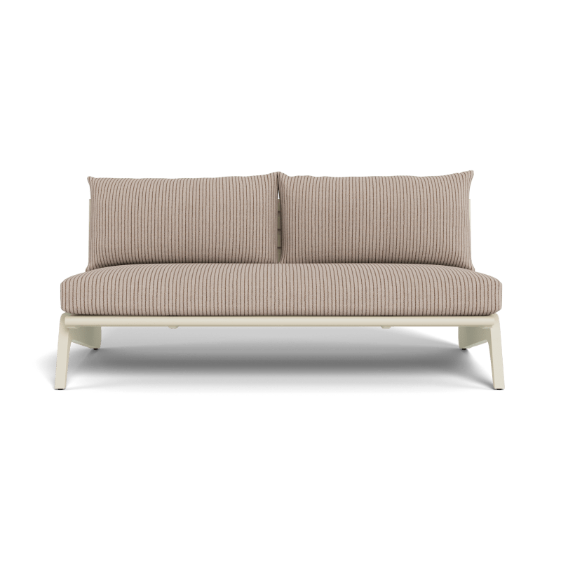 MLB Aluminum 2 Seat Armless Sofa