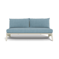 MLB Aluminum 2 Seat Armless Sofa