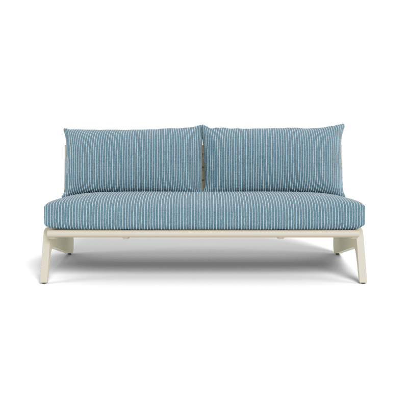 MLB Aluminum 2 Seat Armless Sofa