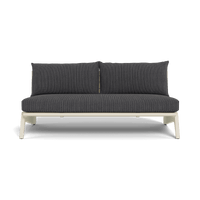 MLB Aluminum 2 Seat Armless Sofa