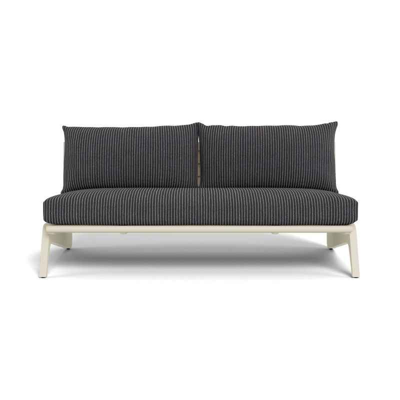 MLB Aluminum 2 Seat Armless Sofa