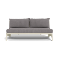 MLB Aluminum 2 Seat Armless Sofa