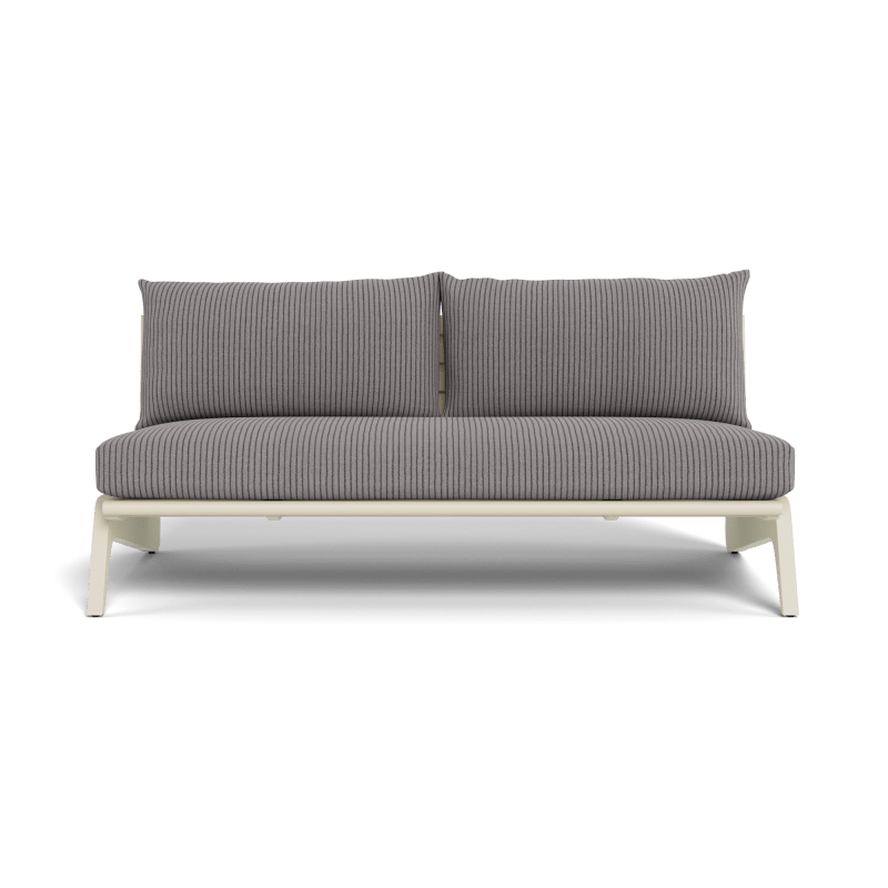 MLB Aluminum 2 Seat Armless Sofa