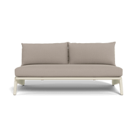 MLB Aluminum 2 Seat Armless Sofa