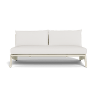 MLB Aluminum 2 Seat Armless Sofa