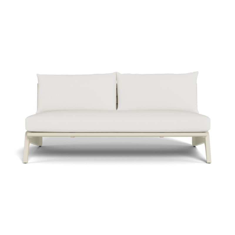 MLB Aluminum 2 Seat Armless Sofa