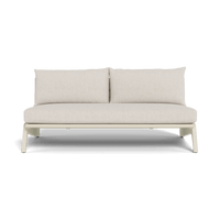 MLB Aluminum 2 Seat Armless Sofa